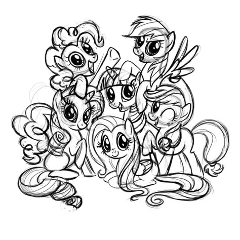 my little pony sketches